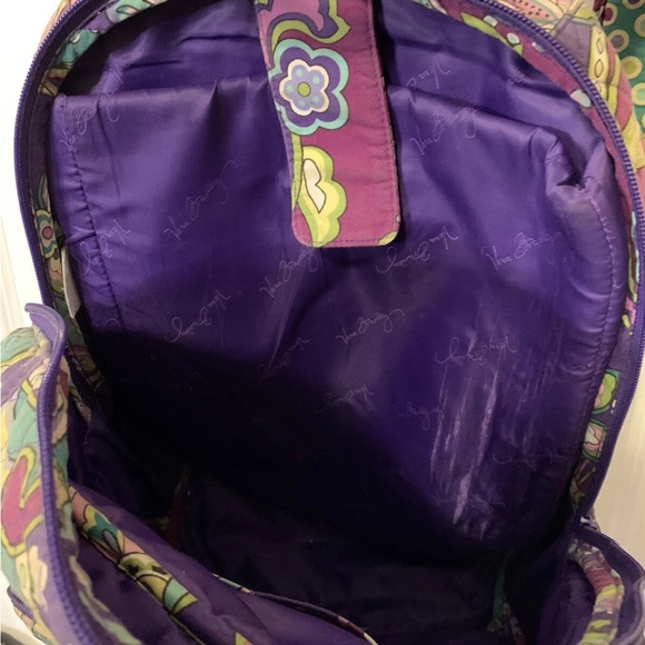 Vera Bradley backpack Paisley Floral Patterned purple‎